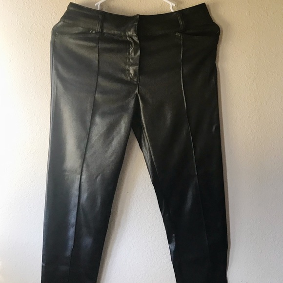 Topshop Faux Leather Trousers - Picture 2 of 4